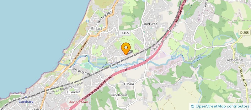 localisation de l'entreprise MADAME WALKIRIA MOYA à BIDART