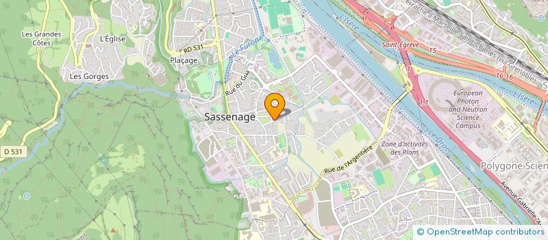 localisation de l'entreprise MADAME WALLA HASSIS  SASSENAGE