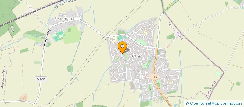 localisation de l'entreprise MADAME WALTRAUD WERNE  OTHIS