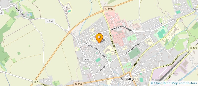 localisation de l'entreprise MADAME WANDA PARRA à CHAUNY