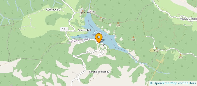 localisation de l'entreprise MADAME WANDA PEREA à LA BASTIDE-DE-SEROU