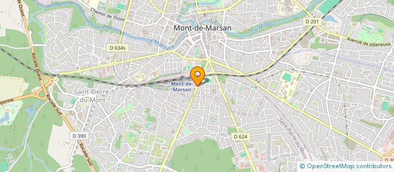 localisation de l'entreprise MADAME WANDA SAINT-PAUL  MONT-DE-MARSAN