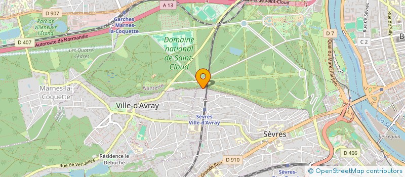 localisation de l'entreprise MADAME WANDA TREICHLER à SEVRES