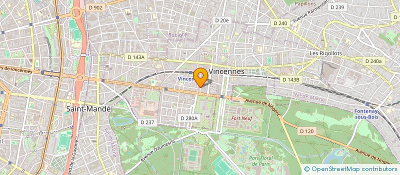 localisation de l'entreprise MADAME WANG LYVONNE BO à VINCENNES