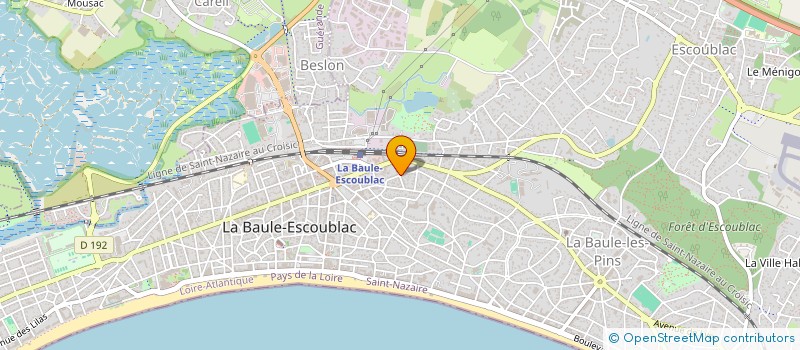 localisation de l'entreprise MADAME WANGJIAO WU à LA BAULE-ESCOUBLAC