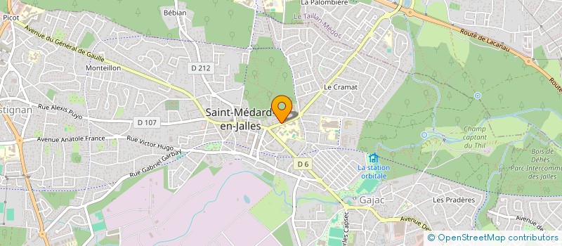 localisation de l'entreprise MADAME WANIA BOUDJEMA à SAINT-MEDARD-EN-JALLES