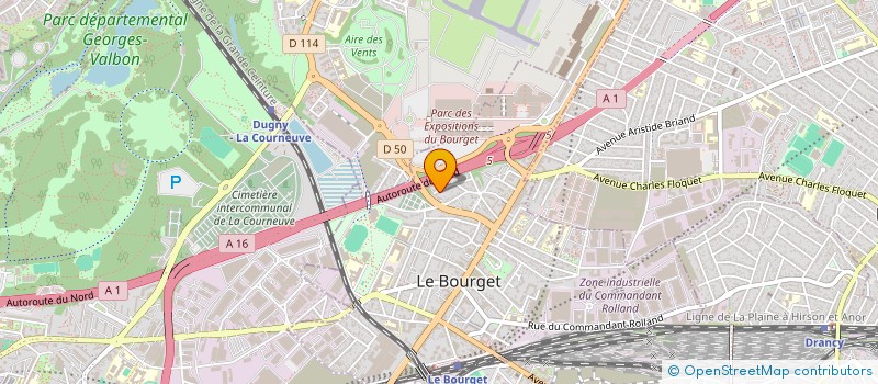 localisation de l'entreprise MADAME WANIDA WANNATHONG  LE BOURGET