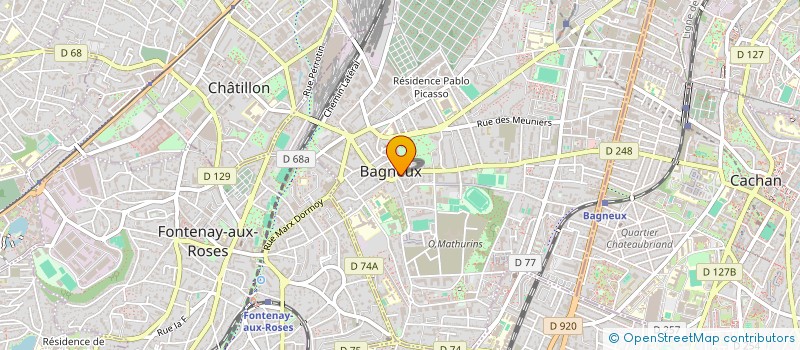 localisation de l'entreprise MADAME WANO TABE DJATO  BAGNEUX