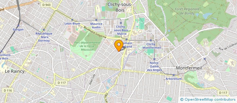 localisation de l'entreprise MADAME WARDA MECHMACHE à CLICHY-SOUS-BOIS