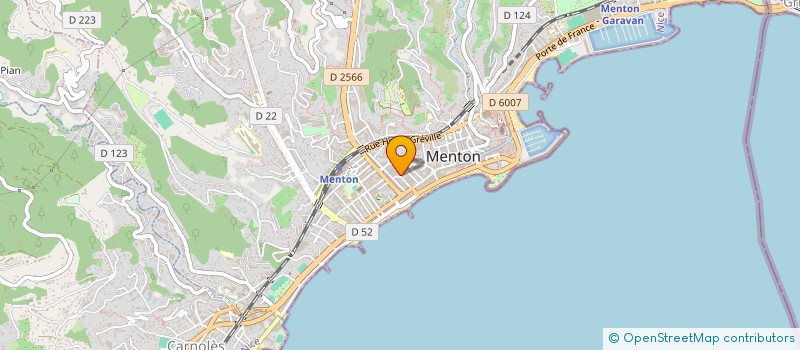 localisation de l'entreprise MADAME WARELLA OTONI CARVALHO à MENTON