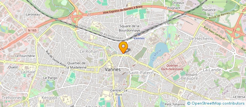 localisation de l'entreprise MADAME WARNEVEN BECEL à VANNES