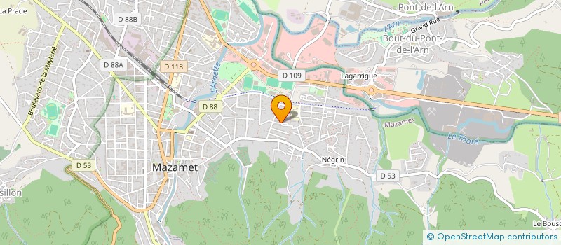 localisation de l'entreprise MADAME WASSILA ABDAOUI  MAZAMET