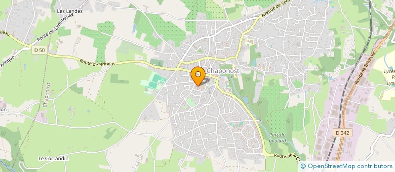 localisation de l'entreprise MADAME WASSILA AZZI  CHAPONOST