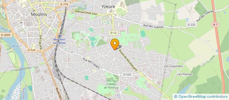 localisation de l'entreprise MADAME WASSILA DERFOUFI à YZEURE