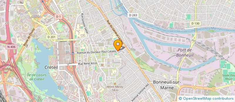 localisation de l'entreprise MADAME WASSILA DJAOUT  CRETEIL