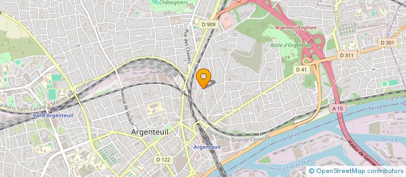 localisation de l'entreprise MADAME WASSILA LASRI  ARGENTEUIL