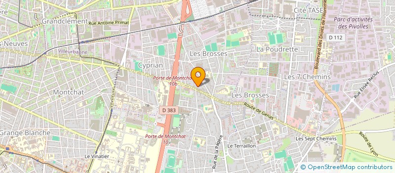 localisation de l'entreprise MADAME WASSIMA BOULOUAH  VILLEURBANNE