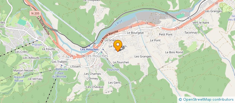localisation de l'entreprise MADAME WATAL VASQUEZ MUNOZ à LES HOUCHES