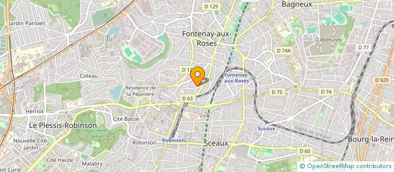 localisation de l'entreprise MADAME WEIJIA LIU  FONTENAY-AUX-ROSES