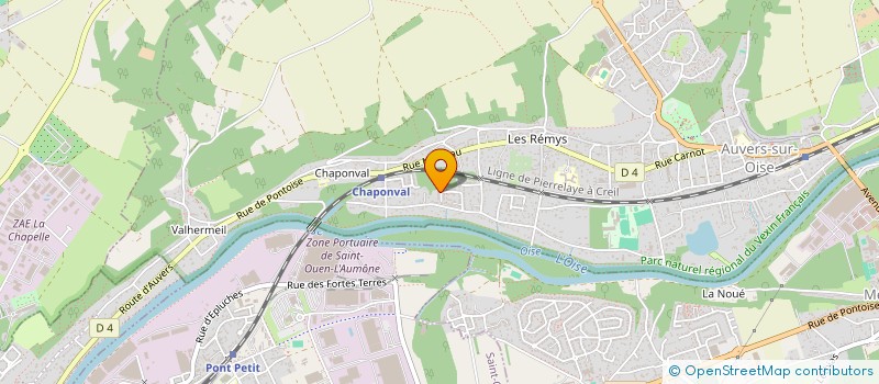 localisation de l'entreprise MADAME WEILI WANG  AUVERS-SUR-OISE