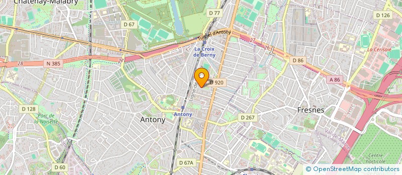 localisation de l'entreprise MADAME WEIZHOU TANG à ANTONY