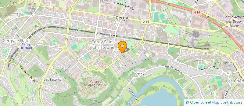 localisation de l'entreprise MADAME WEJDANE GASMI  CERGY