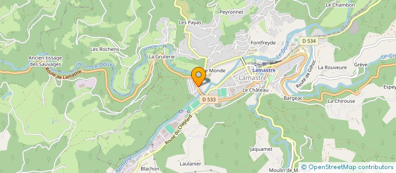 localisation de l'entreprise MADAME WEN-LING HUANG  LAMASTRE