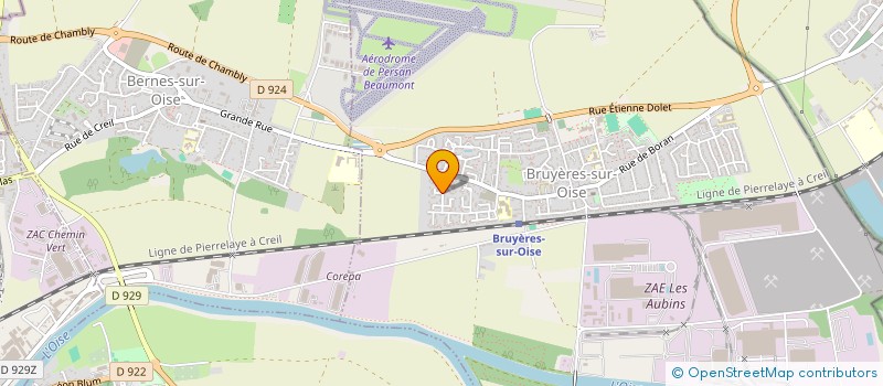 localisation de l'entreprise MADAME WENDY-ANA GOMES VARELA  BRUYERES-SUR-OISE