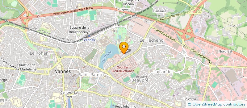 localisation de l'entreprise MADAME WENDY BEAUVALLET à VANNES