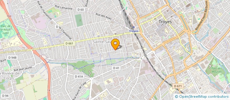 localisation de l'entreprise MADAME WENDY BLONDELOT  SAINTE-SAVINE