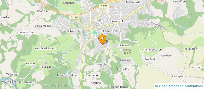 localisation de l'entreprise MADAME WENDY BOYNTON  ROSTRENEN