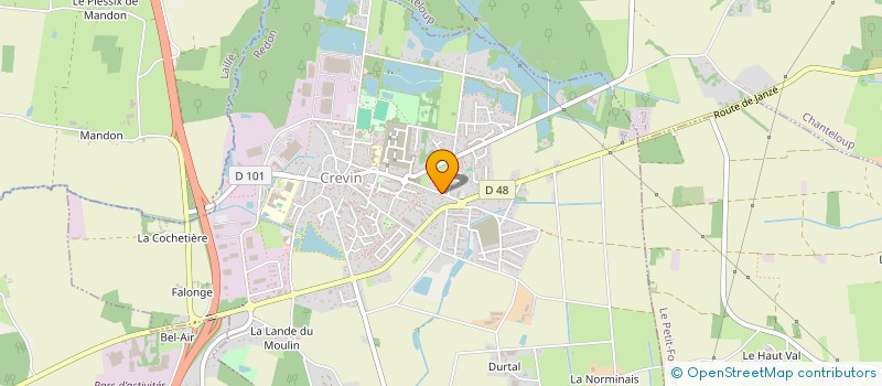 localisation de l'entreprise MADAME WENDY CAMBERLEIN  CREVIN