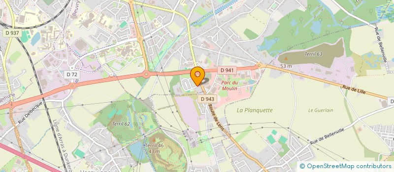 localisation de l'entreprise MADAME WENDY DEPREZ  BEUVRY