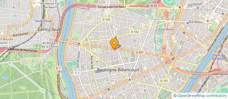 localisation de l'entreprise MADAME WENDY GOLD à BOULOGNE-BILLANCOURT