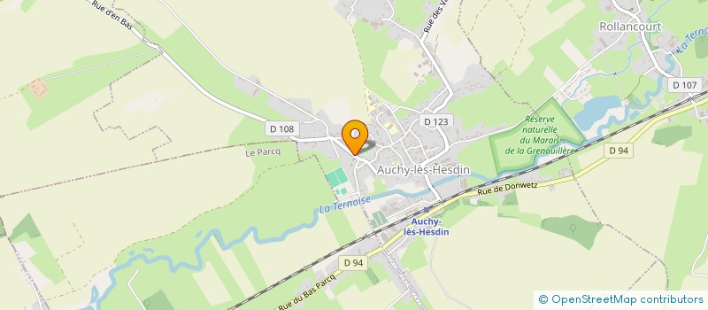 localisation de l'entreprise MADAME WENDY GRANDERIE  AUCHY-LES-HESDIN