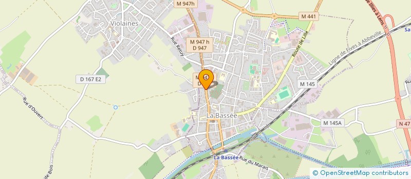 localisation de l'entreprise MADAME WENDY HIRICHE  LA BASSEE