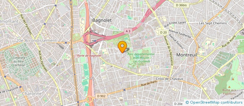 localisation de l'entreprise MADAME WENDY MACE à BAGNOLET