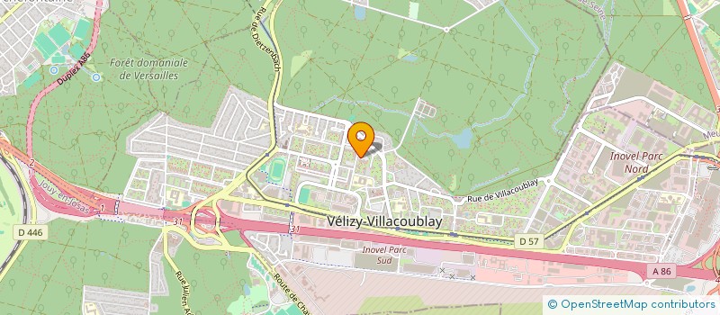 localisation de l'entreprise MADAME WENDY MENNECIER  VELIZY-VILLACOUBLAY