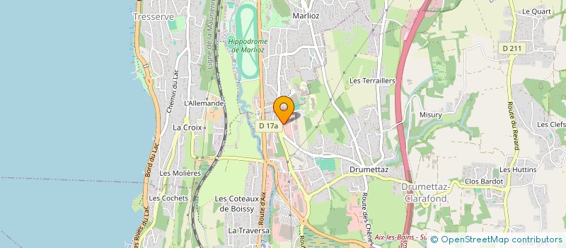 localisation de l'entreprise MADAME WENDY PARMENTIER  DRUMETTAZ-CLARAFOND