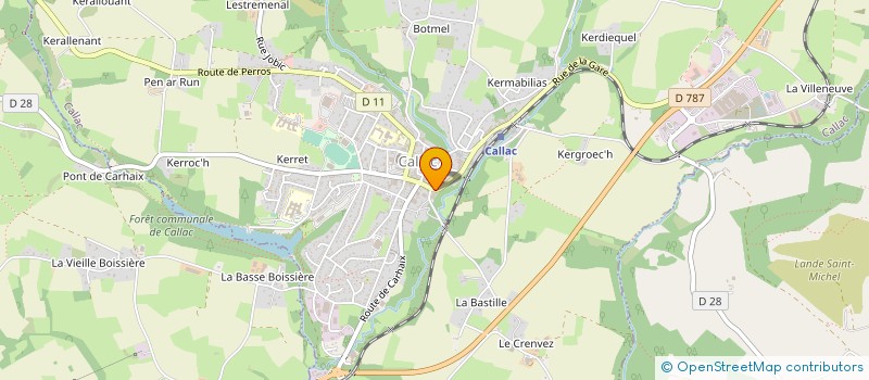 localisation de l'entreprise MADAME WENDY PEACHER  CALLAC