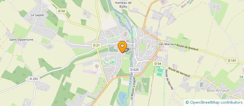 localisation de l'entreprise MADAME WENDY PIAT  LES BAUX-DE-BRETEUIL