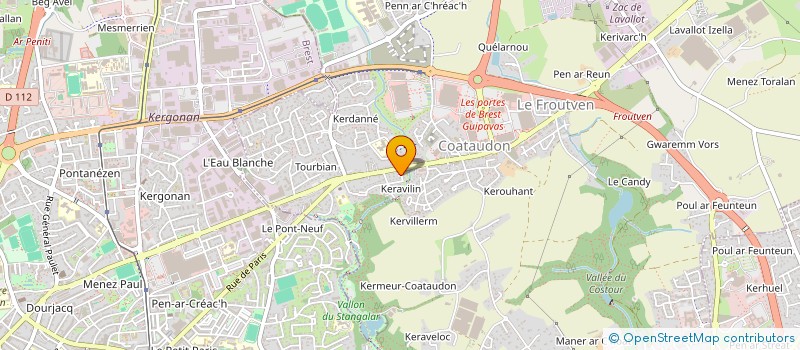 localisation de l'entreprise MADAME WENDY PRIGENT  GUIPAVAS