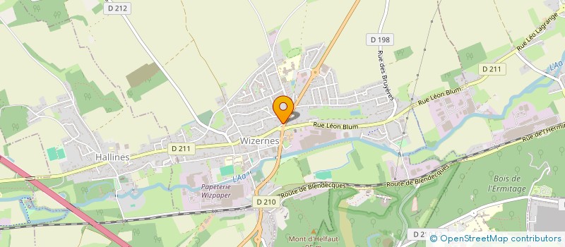 localisation de l'entreprise MADAME WENDY PRUVOST  WIZERNES