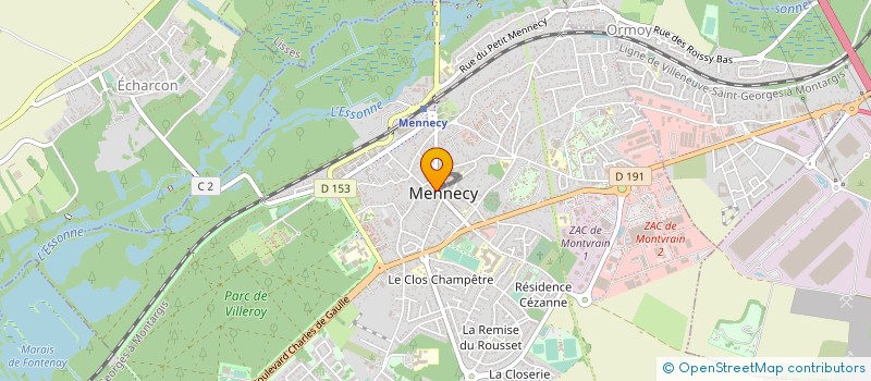 localisation de l'entreprise MADAME WENDY RAMBURE à MENNECY