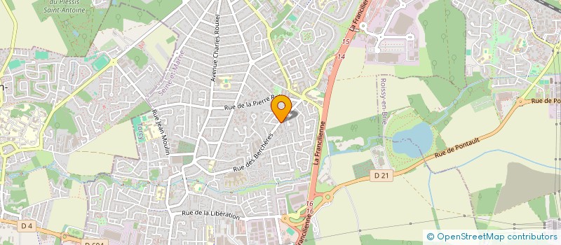 localisation de l'entreprise MADAME WENDY RECULARD  PONTAULT-COMBAULT