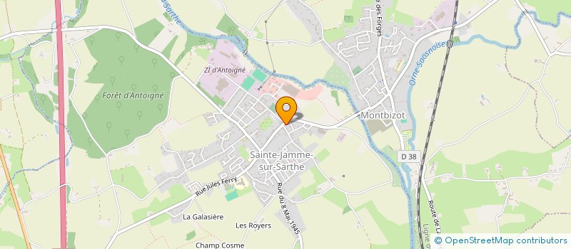 localisation de l'entreprise MADAME WENDY TOUCHET  SAINTE-JAMME-SUR-SARTHE