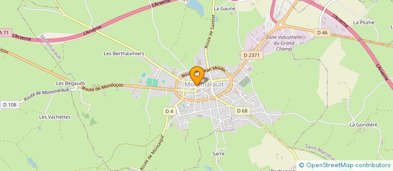 localisation de l'entreprise MADAME WENDY VAN RIJCKEVORSEL  MONTMARAULT