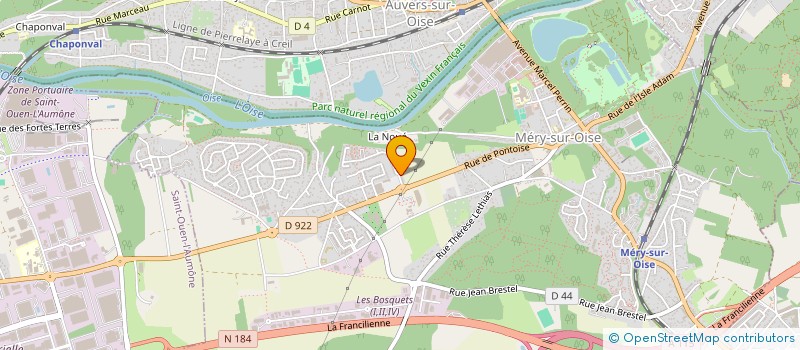 localisation de l'entreprise MADAME WENDY YENE  MERY-SUR-OISE