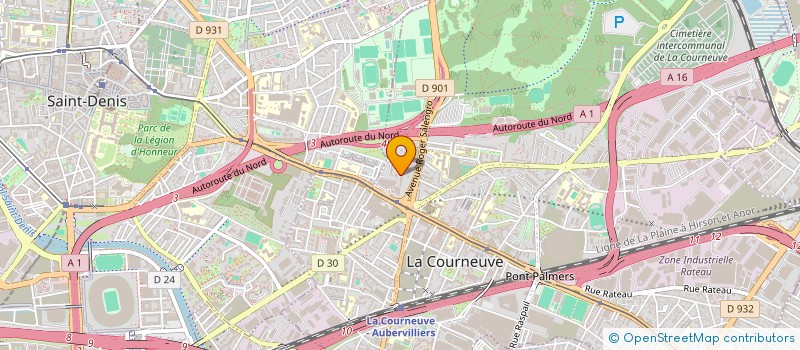 localisation de l'entreprise MADAME WENJING LEI à LA COURNEUVE