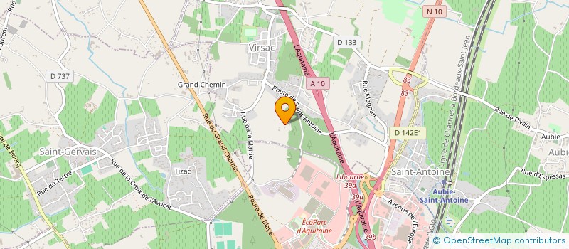 localisation de l'entreprise MADAME WHITNEY DABAT  VIRSAC